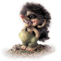 Troll Mani in Tasca - Resina - Dipinto a mano