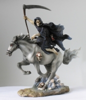 Gotico - Cavaliere dell'Apocalisse - Morte - Resina - Dipinto a mano