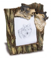 Creature della Foresta - Portafoto con due lupi ululanti