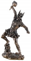 Cultura Norrena - Statua Thor - Resina - Bronzo