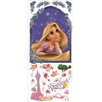 Disney - Adesivi Murali Rapunzel - Prodotto Ufficiale 