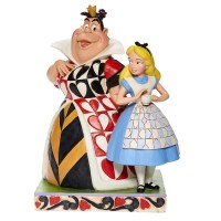 Disney - Statua Alice nel Paese delle Meraviglie con la Regina di Cuori - Prodotto Ufficiale 