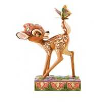 Disney - Statua Bambi con Farfalla - Prodotto Ufficiale 