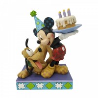 Disney - Statua Topolino e Pluto Compleanno - Prodotto Ufficiale 