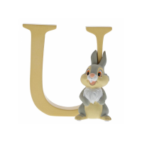 Disney - Lettera Alfabeto U - Tamburino Bambi - Prodotto Ufficiale