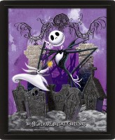 Disney - Poster Lenticolare 3D Jack Nightmare Before Christmas - Graveyard - Prodotto Ufficiale