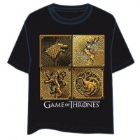 Games Of Thrones - T-Shirt Casate - 100% Cotone - Prodotto Ufficiale HBO
