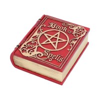 Gotico - Cofanetto Red Book Of Spells - portasegreti a forma di libro con incantesimi