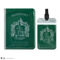 Harry Potter - Porta Passaporto Etichetta Bagaglio Serpeverde - Prodotto Ufficiale Warner Bros