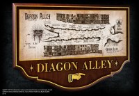 Harry Potter - Placca Mappa Diagon Alley - Prodotto Ufficiale Warner Bros.