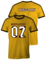 Harry Potter - T-Shirt Hufflepuff Diggory - Cotone - Prodotto Ufficiale Warner Bros.