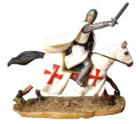 Medievale - Cavaliere Templare a Cavallo