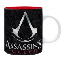 Assassin's Creed - Tazza Crest Black & Red- Ceramica - Prodotto Ufficiale Ubisofth