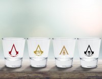 Assassin’s Creed - Set Bicchieri Shot Logo - Vetro - Prodotto Ufficiale