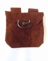 Abbigliamento Medievale - Borsetta da cintura - Supporto per cinghia - Pelle
