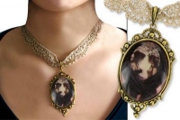 Storia e Magia - Collarino Merletto - Amy Brown - Sister - Pendente Gotico 