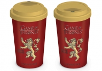 Game of Thrones - Bicchiere da viaggio Lannister - Vetro - Prodotto Ufficiale HBO