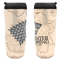 Game of Thrones - Bicchiere da viaggio Stark - Prodotto Ufficiale HBO