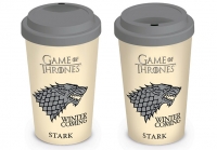 Game of Thrones - Bicchiere da Viaggio -  Stark - Prodotto Ufficiale HBO