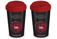 Game of Thrones - Bicchiere da viaggio Targaryen - Vetro - Prodotto Ufficiale HBO