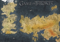Game of Thrones - Poster Metallizzato Westeros - Prodotto Ufficiale HBO