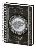  Game of Thrones - Quaderno Spirale Stark - Prodotto Ufficiale HBO