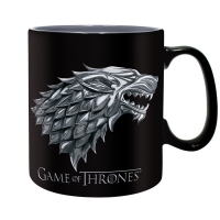 Game Of Thrones - Set Tazza + portachiave + spilla Stark - Prodotto Ufficiale HBO