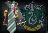 Harry Potter - Cravatta Serpeverde - Pura Seta - Prodotto Ufficiale Warner Bros.