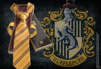 Harry Potter - Cravatta Tassorosso - Pura Seta - Prodotto Ufficiale Warner Bros.