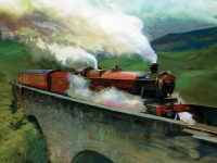 Harry Potter - quadro in tela Hogwarts Express - Prodotto Ufficiale Warner Bros.