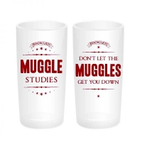 Harry Potter - Set Bicchieri - Muggles (Babbani) - Prodotto Ufficiale Warner Bros.