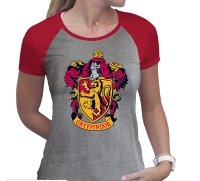 Harry Potter - T-Shirt Donna Stemma Grifondoro - Ufficiale Warner Bros