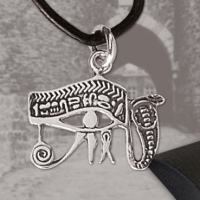 Gioielli - Gioielli Egizi - Pendenti - Pendente Occhio di Horus - Argento 925