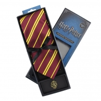 Harry Potter - Cravatta Deluxe Grifondoro con spillo - Prodotto Ufficiale Warner Bros.