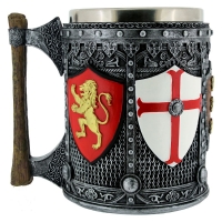 Medievale - Boccale English Tankard - Resina - Interno Acciaio Lavabile