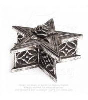 Gotico - Scatola - Pentagram Box - Resina - Dipinto a mano