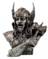 Cultura Norrena - Mezzo Busto Thor - Resina Bagnata in Bronzo